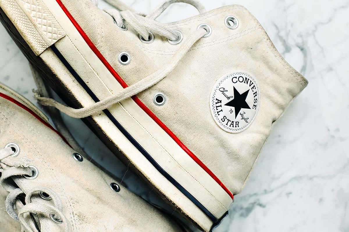 Old durable retro Converse sneakers