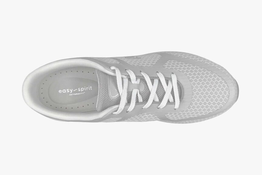 easy spirit antigravity womens sneakers light gray size9.5 top