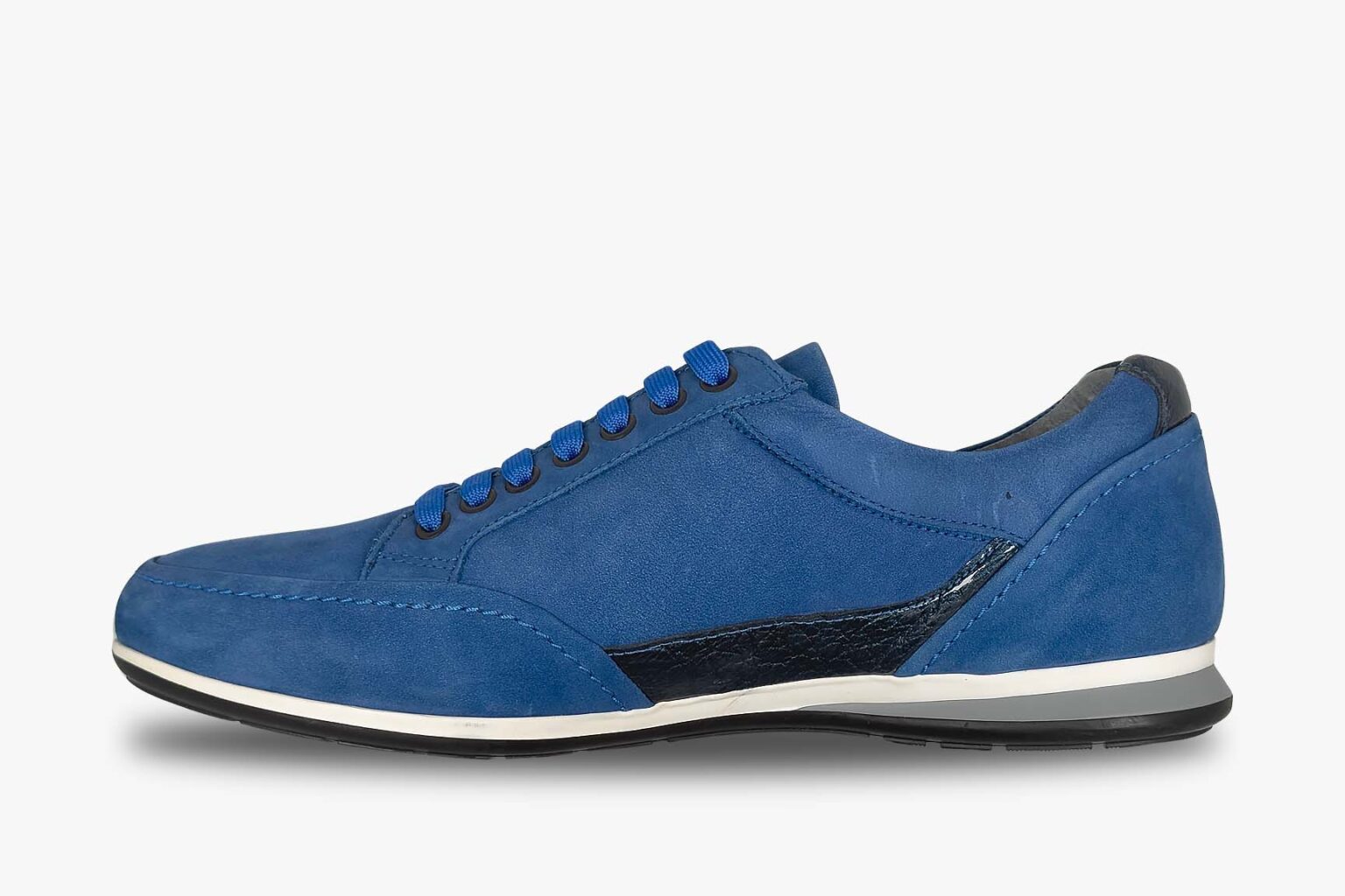 Christiano Ranaldo CR7 Sneakers Suede Blue left