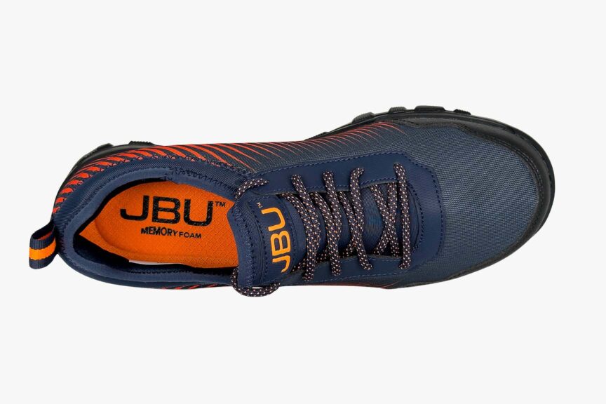 Jambu Men's JBU Memory Foam River Shoes Blue-Orange top