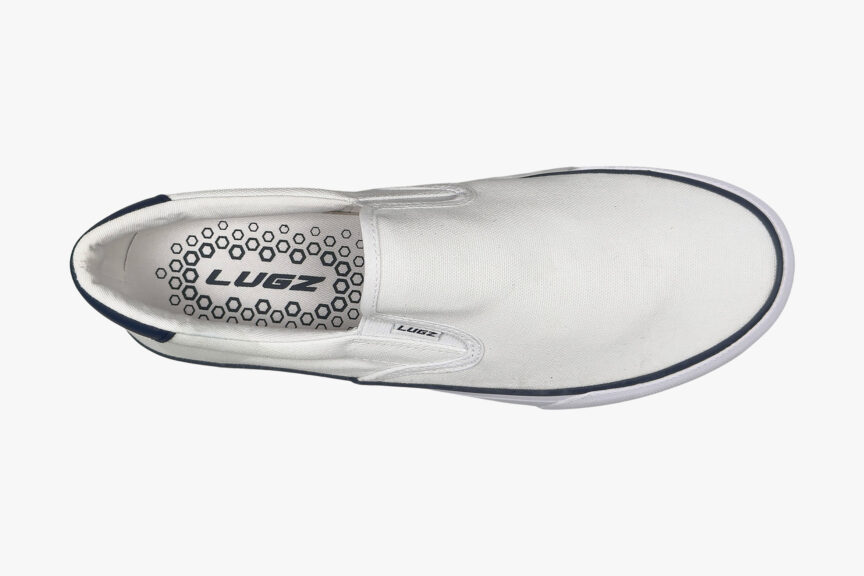 Lugz Men’s Clipper Slip-On Sneaker White top
