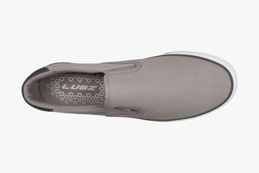Lugz Men’s Clipper Slip-On Sneakers Warm Gray top