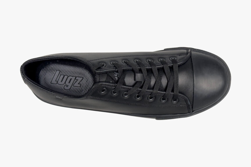 Lugz Men’s Stagger Lo SR Athletic Lace Up Black Sneaker top