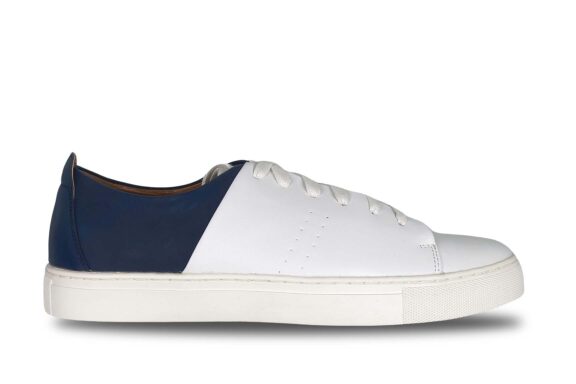 Supply Lab Men’s Marcus Lace-Up Sneaker White:-Navy right