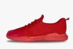 Unltd Men’s Elliot Knit Lace Up Casual Sneaker red left