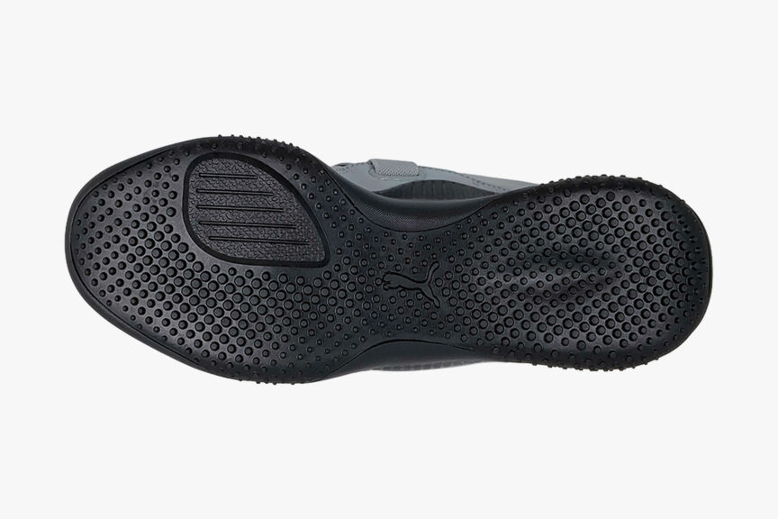 PUMA Mostro Slip-on Strap Womens Sneakers, gray, bottom