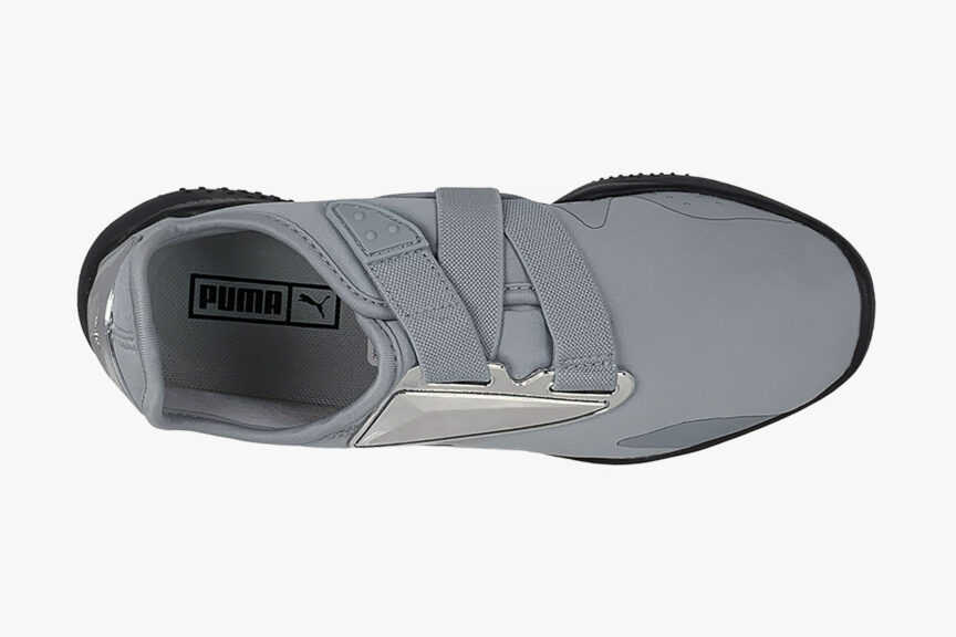 PUMA Mostro Slip-on Strap Womens Sneakers, gray, top