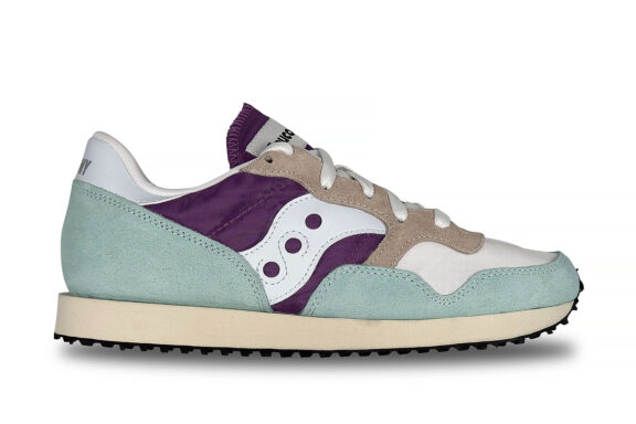Saucony Womens Original DXN Trainer Vintage Sneakers, purple, right