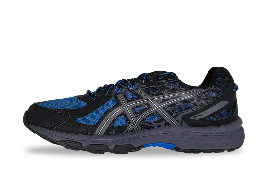 ASICS Men’s Gel Venture 6 Trail Running shoes blue and black left