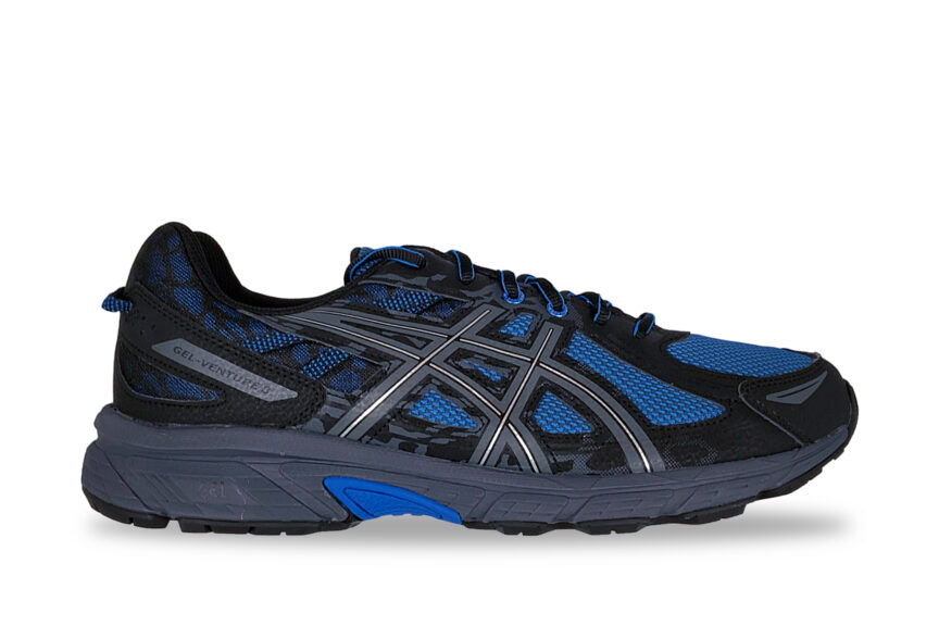 ASICS Men’s Gel Venture 6 Trail Running shoes blue and black right