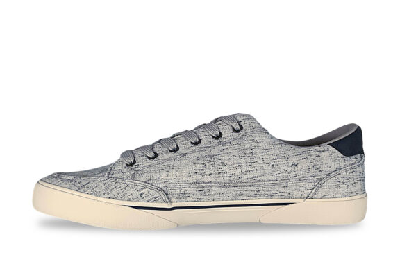 Lugz Stockwell Linen Men’s Grey Canvas Lifestyle Sneakers blue left
