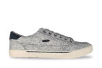 Lugz Stockwell Linen Men’s Grey Canvas Lifestyle Sneakers blue right