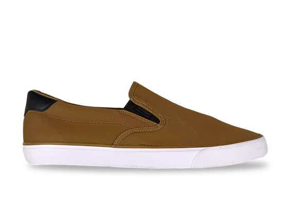 lugz men's clipper classic slip on sneaker brown right