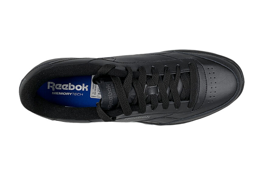 reebok mens royal ace memory tech leather sneakers black top