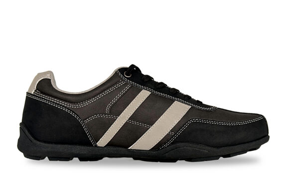 Denali Mens Trail Sneaker grey and black 10.5W right