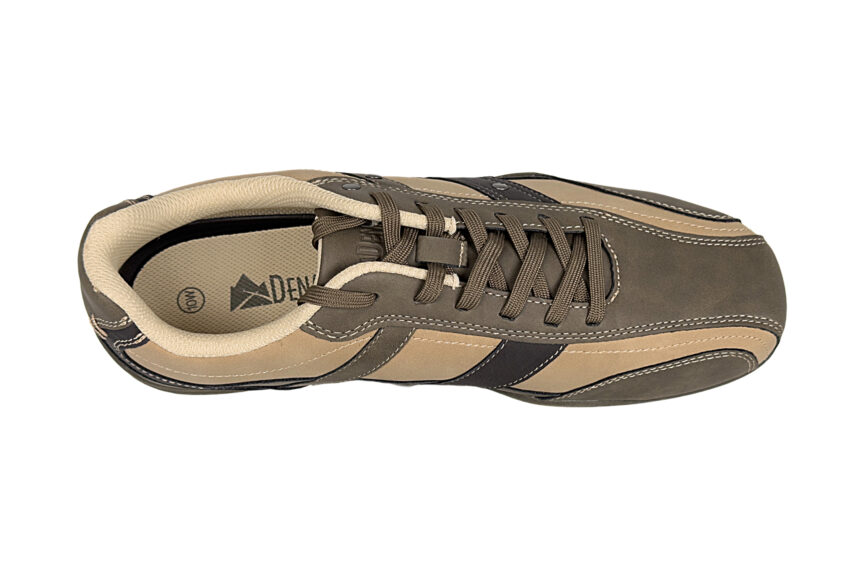 Denali Men’s Trail Sneaker tan and green size 10W top