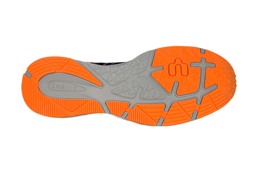 Charly Men's Sistolic Running Shoes size 12 blue orange bottom