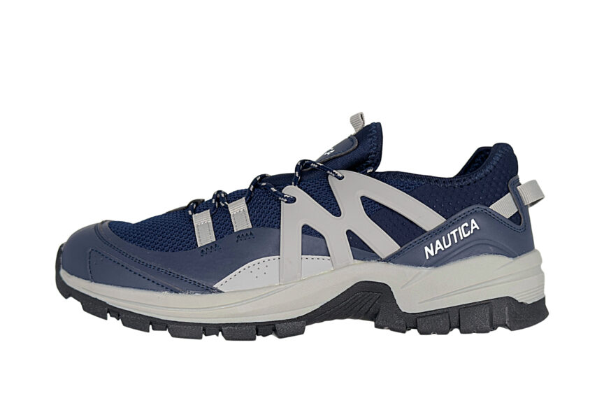 Nautica Backwoods Men's Low Hiker Sneakers size 10 navy & grey left