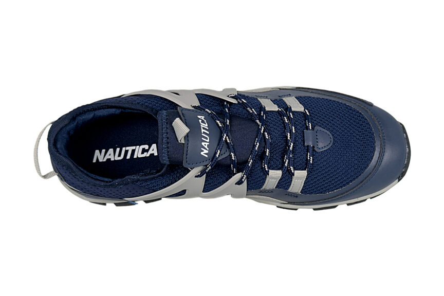 Nautica Backwoods Men's Low Hiker Sneakers size 10 navy & grey top