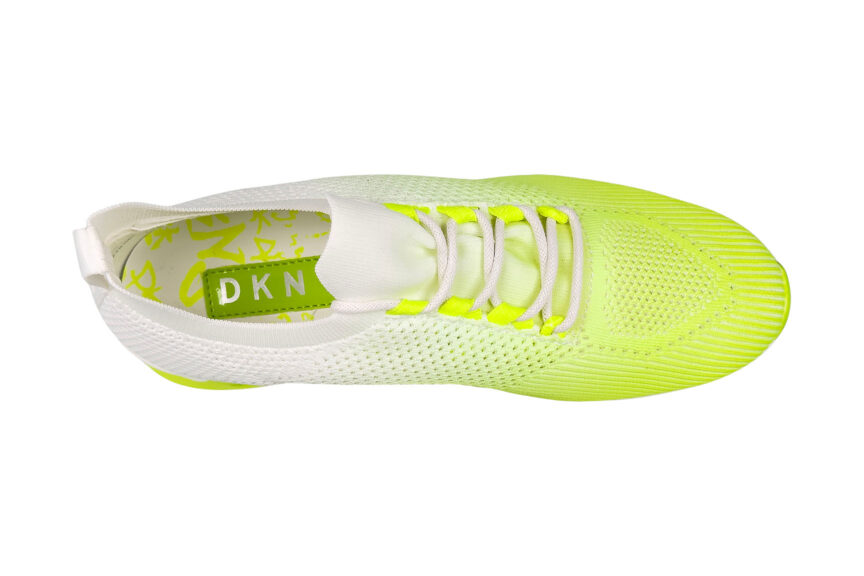 DKNY Women's Ashley Sneakers Neon Green Size 8.5 top