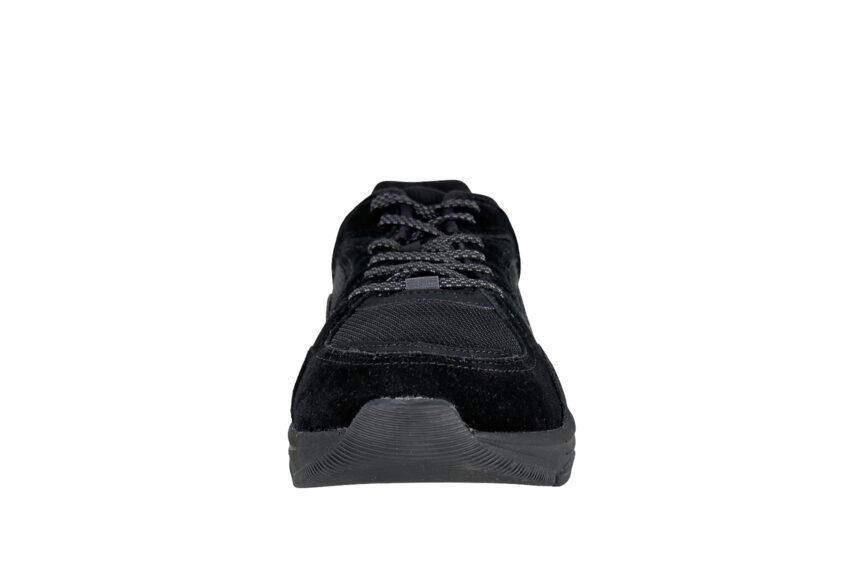 Easy Spirit Women's Casual Suede Walking Shoes Black front