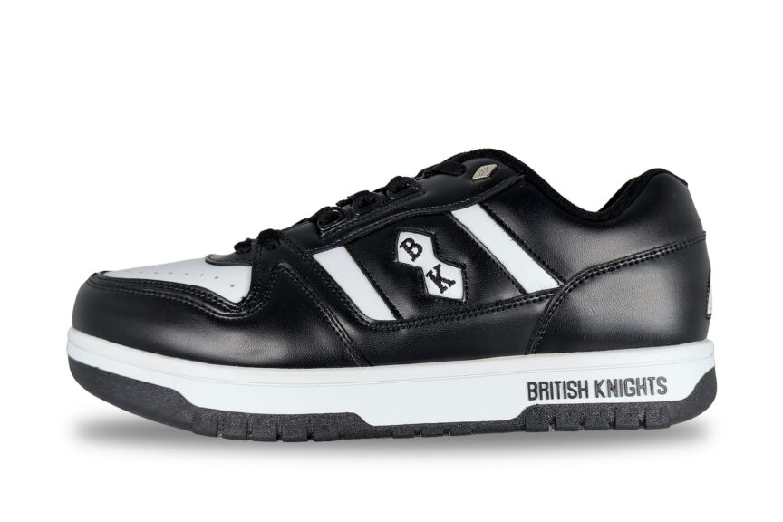 British Knights Kings SL low Oxford Mens Sneaker black & white size 9.5 left