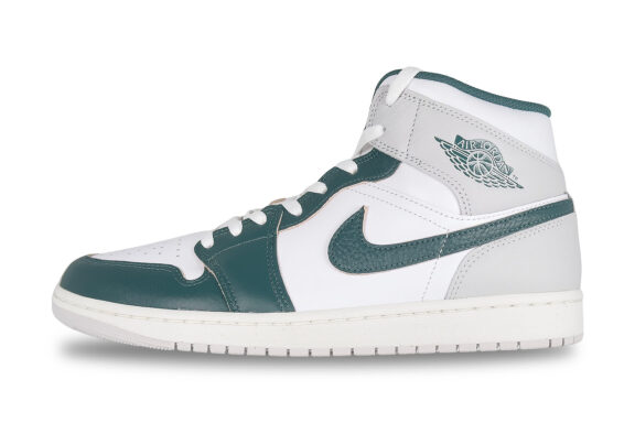 Nike Air Jordan 1 Mid SE Mens Sneaker Oxidized Green White Sail size 11 retail $135 price $89.99 left