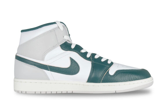 Nike Air Jordan 1 Mid SE Mens Sneaker Oxidized Green White Sail size 11 retail $135 price $89.99 right