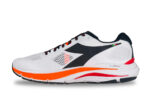 Diadora Mythos Blushield 7 Vortice Running Shoes Men's White Black Orange Size 11.5 left