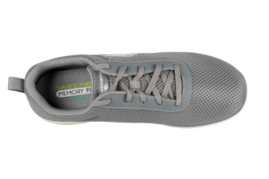 Skechers Lite Weight Memory Foam Wide Fit Sneakers Men's Gray Size 9.5 top