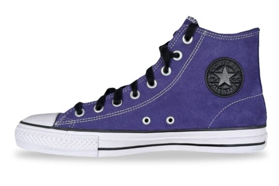 Converse Chuck Taylor All Star Pro Suede High Top Men's Sneaker Fresh Blueberry / Black / White – Left Side View