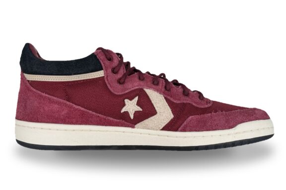 Converse Fastbreak Pro Mid Suede Cordura Men's Sneaker Deep Bordeaux / Egret / Black – Right Side View