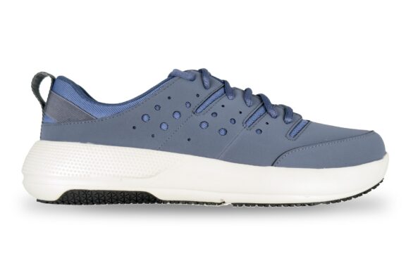 Crocs On The Clock Work Sneaker Men's Slate Blue – Right Side View