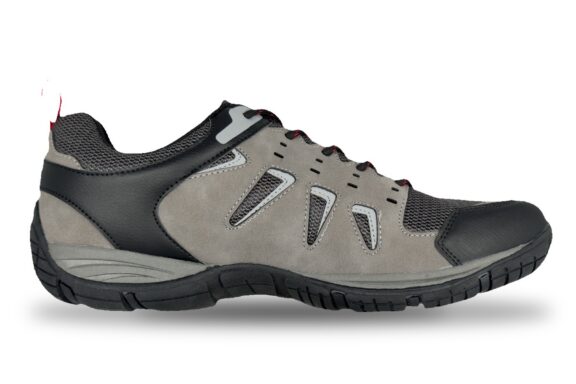 Denali Men's Hiking Sneaker Grey / Black – Right Side View
