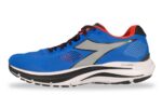 Diadora Mythos Blushield 7 Vortice Men's Running Shoe Blue / Black / Silver – Left Side View