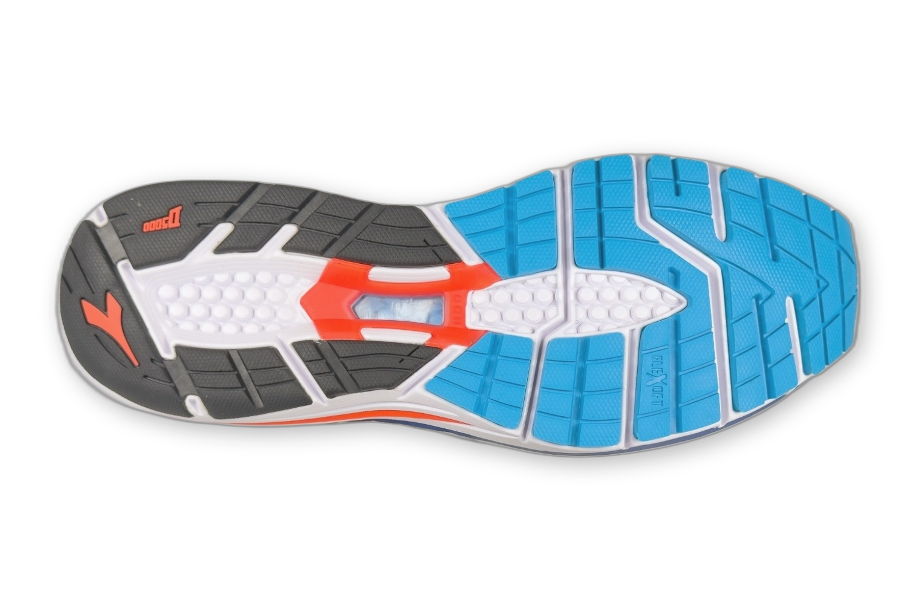 Diadora Nr Mens Mythos Blushield 7 Vortice – White/Blue 5 diadora mythos blushield 7 vortice mens white blue bottom outsole view 1