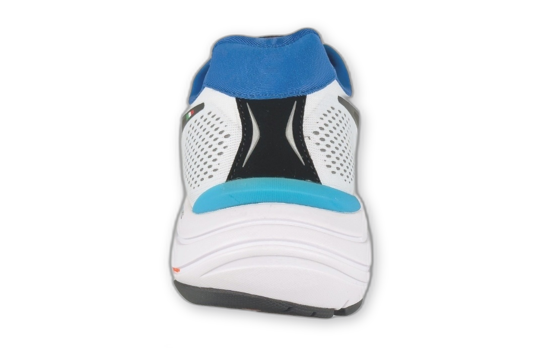 Diadora Nr Mens Mythos Blushield 7 Vortice – White/Blue 4 diadora mythos blushield 7 vortice mens white blue rear heel view 1