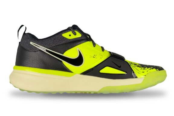 Nike Air Zoom Diamond Elite Turf Men's Sneaker Black / Volt – Right Side View