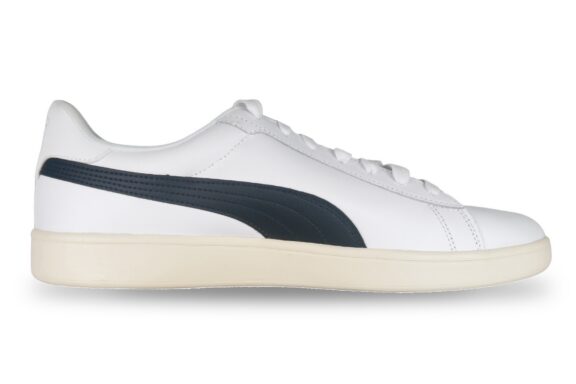 Puma Smash 3.0 Men's Leather Sneaker White / Navy – Right Side View