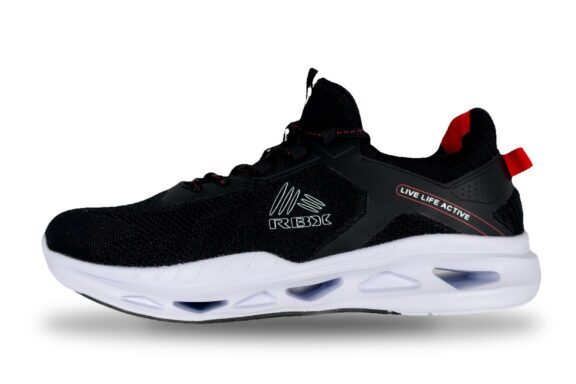 RBX Apex Training Sneaker Men's Black / Red – Left Side View