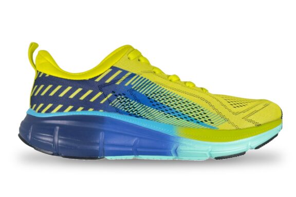 rbx mens athletic running shoe yellow blue right 5