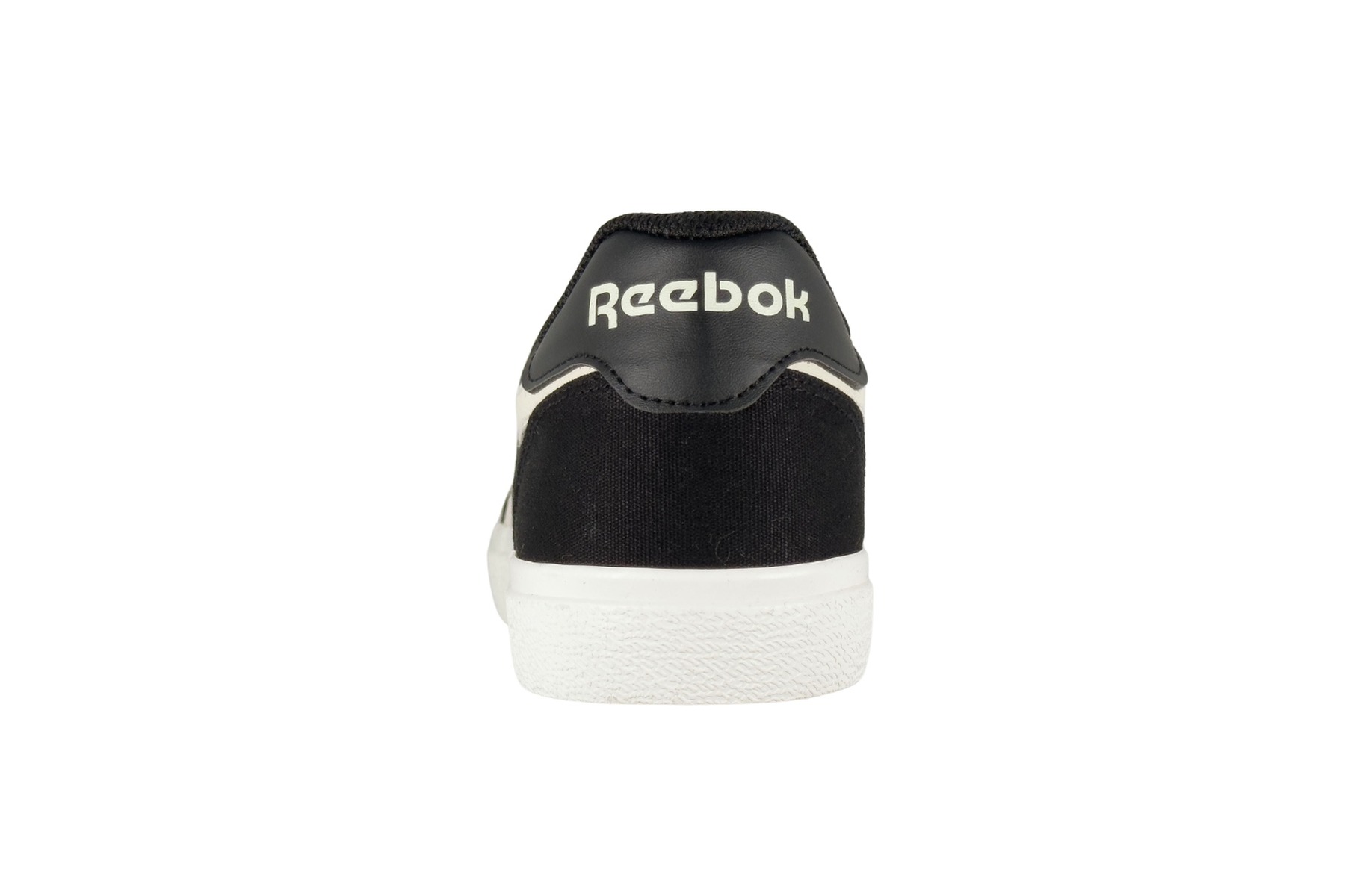 Reebok Court Advance Men'S Sneaker – Black / Chalk 4 Reebok Court Advance Men's Sneaker Black / Chalk – Rear Heel View