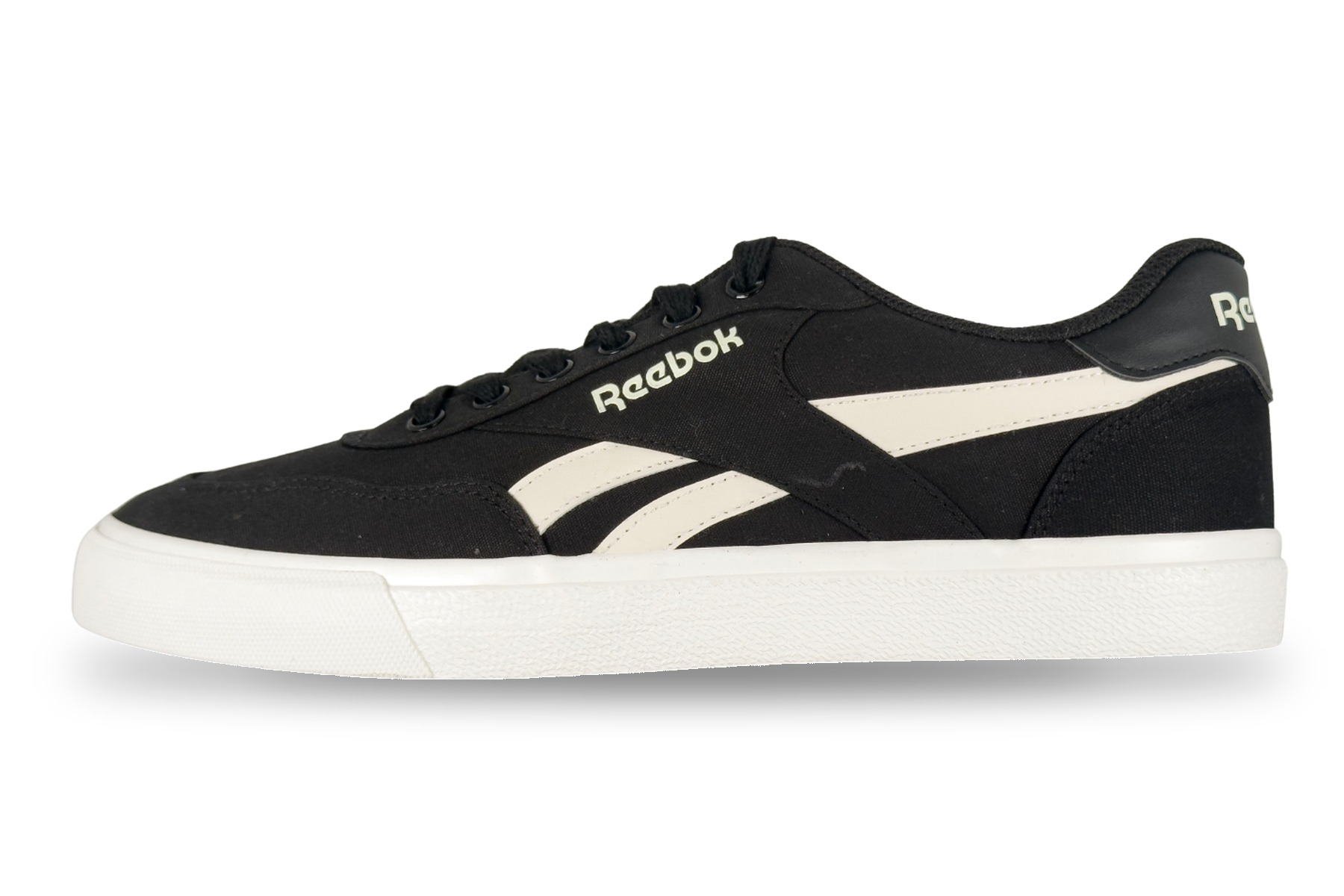 Reebok Court Advance Men'S Sneaker – Black / Chalk 1 Reebok Court Advance Men's Sneaker Black / Chalk – Left Side View
