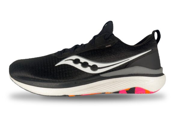 Saucony Freedom Crossport Men's Running Shoe Black / White – Left Side View