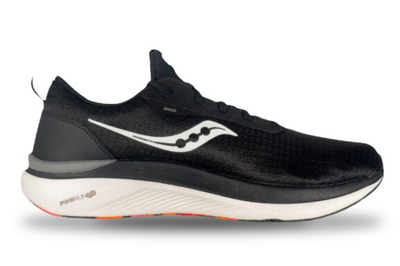 Saucony Freedom Crossport Men's Running Shoe Black / White – Right Side View