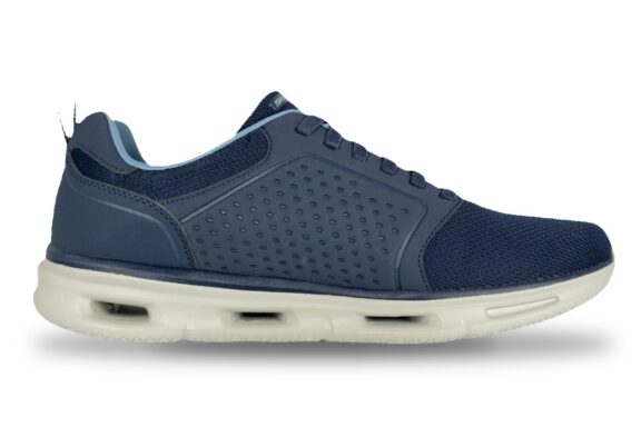 Skechers Glide-Lite Classic Fit Memory Foam Men's Sneaker Navy / Blue – Right Side View