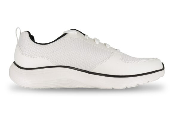 Skechers Memory Foam Men's Sneaker White / Black – Right Side View