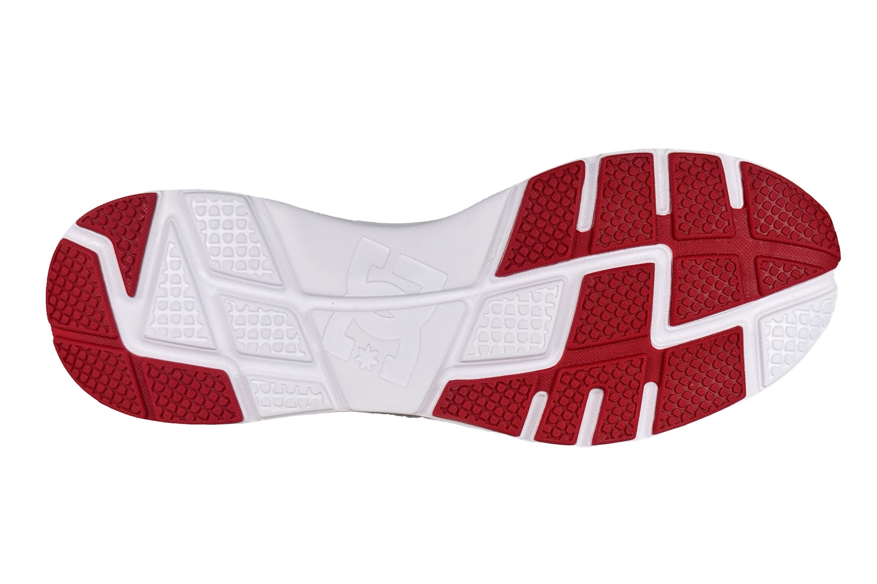 Dc Men'S Skyline Lightweight Sneaker – Grey/Red 6 DC Mens Skyline Lightweight Sneaker Grey Red Bottom View