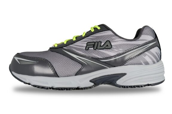 Fila Womens Memory Reckoning Steel-Toe Shoe Grey Left