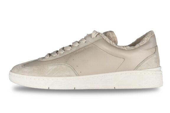 Michael Kors Mens Wilton Lace-Up Sneaker Cream Left
